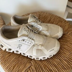 On Running Beige Athletic Shoes